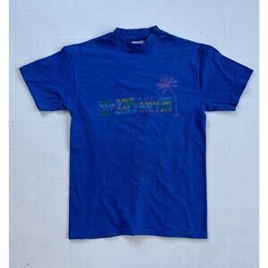 Vintage Hanes 90s Single Stitch Hawaii Maui Kauai Cities T-Shirt L 19.5 x 28